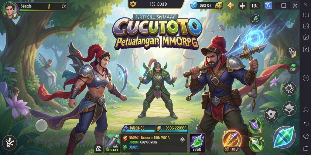 Tangkapan layar gameplay <strong>CUCUTOTO</strong> yang menampilkan aksi seru di dunia MMORPG.