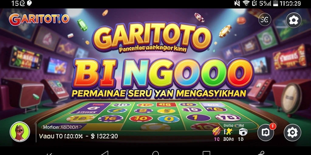 Tangkapan layar GARITOTO menampilkan keseruan gameplay Bingo.