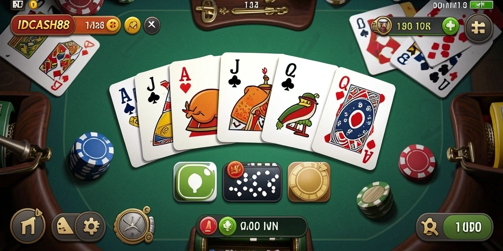 Tampilan gameplay seru dari IDCASH88 dengan pemain yang aktif.