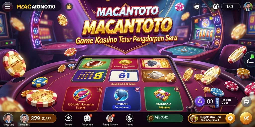 Tangkapan layar gameplay menampilkan suasana kasino yang mendebarkan.