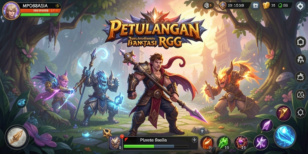 Tampilan gameplay seru MPO88ASIA dalam dunia RPG penuh petualangan.
