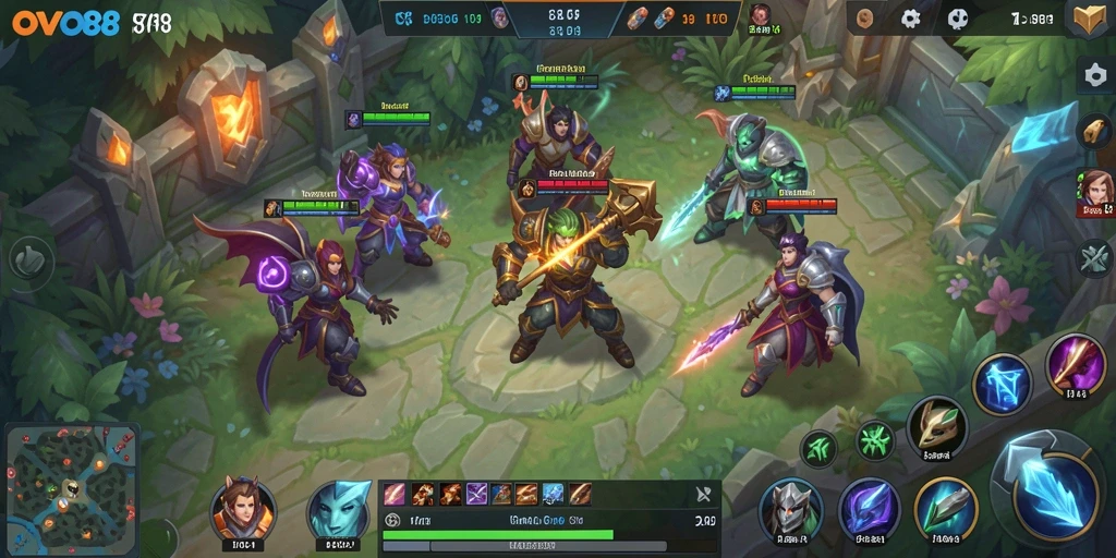 Tampilan gameplay OVO88 yang menegangkan dan dinamis.