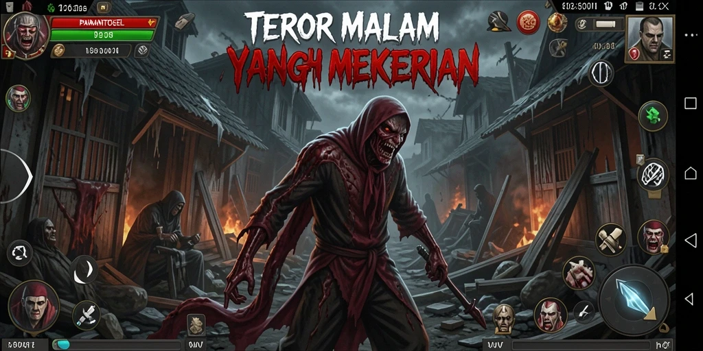 Tangkapan layar menakutkan dari gameplay PAMANTOGEL.