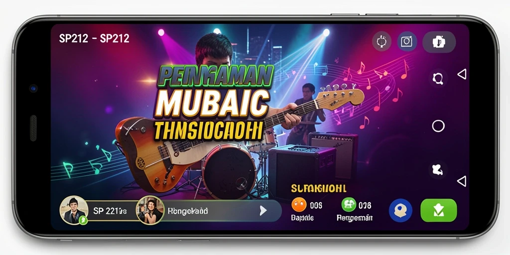Tampilan gameplay SP212 yang menarik saat bermain musik.