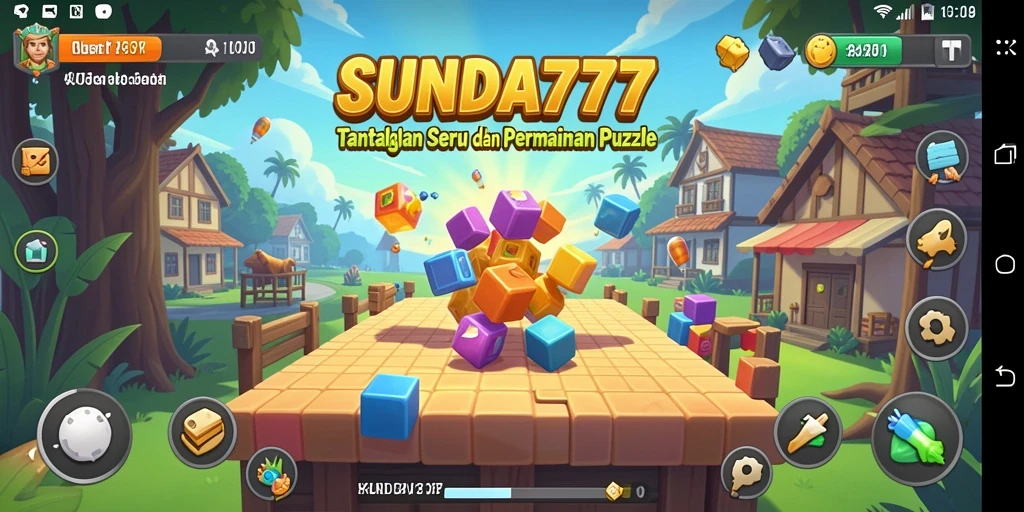 Tampilan gameplay SUNDA777 yang seru dengan berbagai teka-teki menarik.