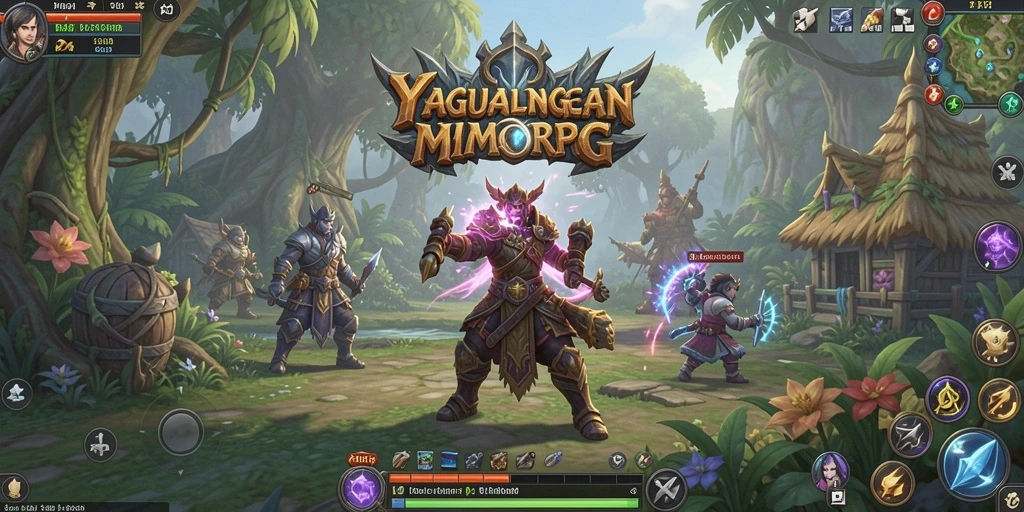 Screenshot YAGAOHEN menampilkan pertarungan epic karakter di arena.